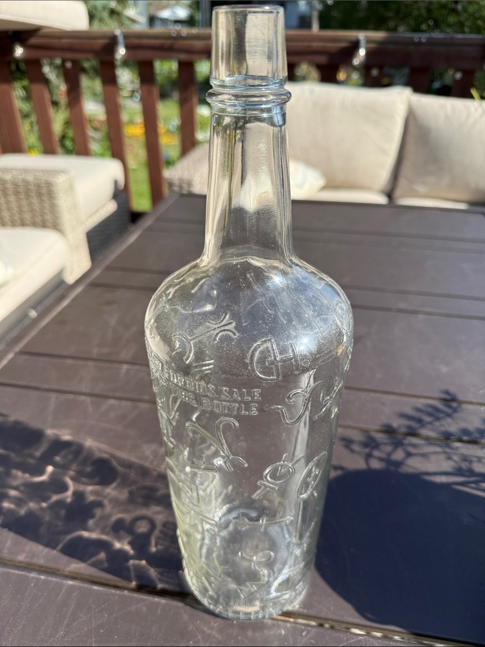 1956 Schenley Distillers "Cattle Brands" Vintage Whiskey Bottle